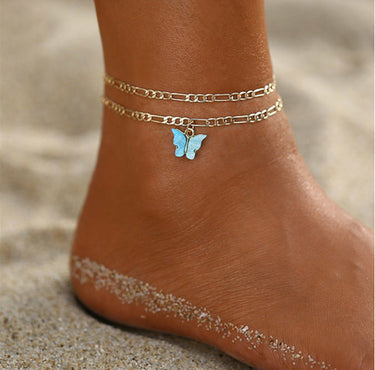 Women's Summer Anklet in 18K Gold Plated